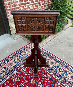 Antique English Oak Christian Gothic Lectern Bible Stand Oak 19th C