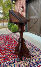 Load image into Gallery viewer, Antique English Oak Christian Gothic Lectern Bible Stand Oak 19th C