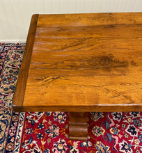 Load image into Gallery viewer, Antique French Country Farm Dining Table Farmhouse Trestle Base Honey Oak