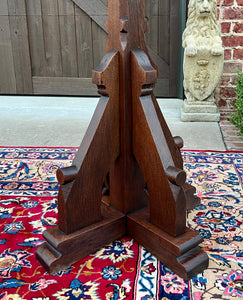 Antique English Oak Christian Gothic Lectern Bible Stand Oak 19th C