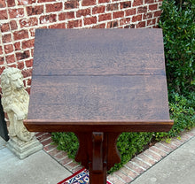 Load image into Gallery viewer, Antique English Oak Christian Gothic Lectern Bible Stand Oak 19th C