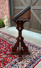 Load image into Gallery viewer, Antique English Oak Christian Gothic Lectern Bible Stand Oak 19th C