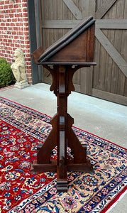 Antique English Oak Christian Gothic Lectern Bible Stand Oak 19th C