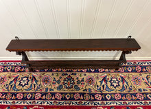 Load image into Gallery viewer, Antique English Carved Oak Plate Rack Lions Wall Shelf