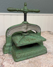 Load image into Gallery viewer, Antique Victorian Cast Iron Bookbinding Press Screw Nipping Press