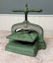 Load image into Gallery viewer, Antique Victorian Cast Iron Bookbinding Press Screw Nipping Press