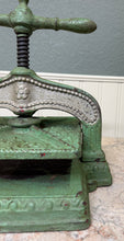 Load image into Gallery viewer, Antique Victorian Cast Iron Bookbinding Press Screw Nipping Press