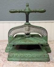 Load image into Gallery viewer, Antique Victorian Cast Iron Bookbinding Press Screw Nipping Press