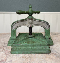 Load image into Gallery viewer, Antique Victorian Cast Iron Bookbinding Press Screw Nipping Press