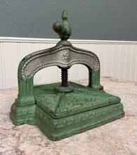 Load image into Gallery viewer, Antique Victorian Cast Iron Bookbinding Press Screw Nipping Press