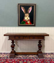 Load image into Gallery viewer, Antique French Flip Top Envelope Library Table Console Sofa Entry Table Oak