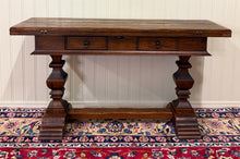 Load image into Gallery viewer, Antique French Flip Top Envelope Library Table Console Sofa Entry Table Oak