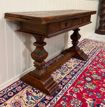 Load image into Gallery viewer, Antique French Flip Top Envelope Library Table Console Sofa Entry Table Oak