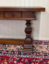 Load image into Gallery viewer, Antique French Flip Top Envelope Library Table Console Sofa Entry Table Oak