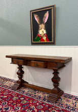Load image into Gallery viewer, Antique French Flip Top Envelope Library Table Console Sofa Entry Table Oak