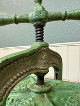 Load image into Gallery viewer, Antique Victorian Cast Iron Bookbinding Press Screw Nipping Press