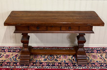 Load image into Gallery viewer, Antique French Flip Top Envelope Library Table Console Sofa Entry Table Oak