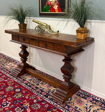 Load image into Gallery viewer, Antique French Flip Top Envelope Library Table Console Sofa Entry Table Oak