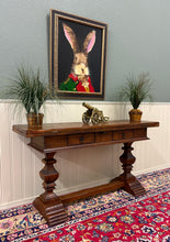 Load image into Gallery viewer, Antique French Flip Top Envelope Library Table Console Sofa Entry Table Oak