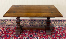 Load image into Gallery viewer, Antique French Flip Top Envelope Library Table Console Sofa Entry Table Oak