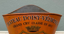 Load image into Gallery viewer, Antique French Zinc Grape Hod Wine Cellar Harvest Bucket Basket Planter c. 1900