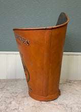 Load image into Gallery viewer, Antique French Zinc Grape Hod Wine Cellar Harvest Bucket Basket Planter c. 1900