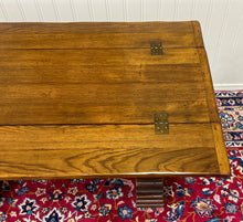 Load image into Gallery viewer, Antique French Flip Top Envelope Library Table Console Sofa Entry Table Oak