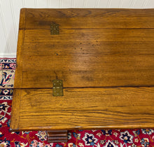 Load image into Gallery viewer, Antique French Flip Top Envelope Library Table Console Sofa Entry Table Oak