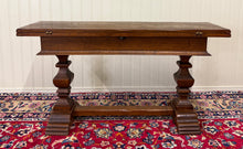 Load image into Gallery viewer, Antique French Flip Top Envelope Library Table Console Sofa Entry Table Oak