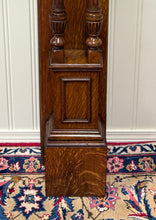 Load image into Gallery viewer, Antique English Fireplace Mantel Surround Renaissance Revival Oak c.1920s-30s