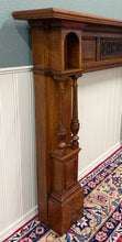 Load image into Gallery viewer, Antique English Fireplace Mantel Surround Renaissance Revival Oak c.1920s-30s