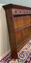 Load image into Gallery viewer, Antique English Plate Rack Wall Shelf LARGE Jacobean Carved Oak Mid 19th century