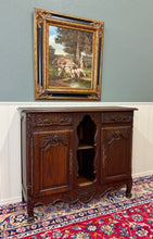 Load image into Gallery viewer, Antique French Sideboard Server Display Cabinet Carved Oak Louis XV c.1920s-30s