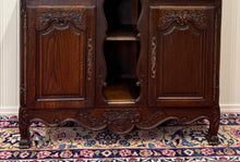 Load image into Gallery viewer, Antique French Sideboard Server Display Cabinet Carved Oak Louis XV c.1920s-30s