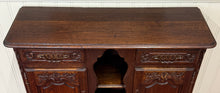 Load image into Gallery viewer, Antique French Sideboard Server Display Cabinet Carved Oak Louis XV c.1920s-30s