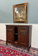 Load image into Gallery viewer, Antique French Sideboard Server Display Cabinet Carved Oak Louis XV c.1920s-30s