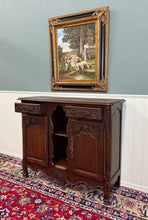 Load image into Gallery viewer, Antique French Sideboard Server Display Cabinet Carved Oak Louis XV c.1920s-30s