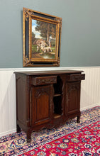 Load image into Gallery viewer, Antique French Sideboard Server Display Cabinet Carved Oak Louis XV c.1920s-30s