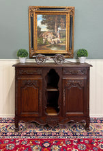 Load image into Gallery viewer, Antique French Sideboard Server Display Cabinet Carved Oak Louis XV c.1920s-30s