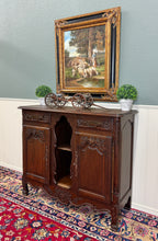 Load image into Gallery viewer, Antique French Sideboard Server Display Cabinet Carved Oak Louis XV c.1920s-30s