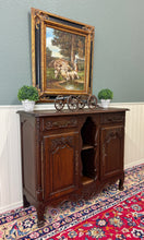 Load image into Gallery viewer, Antique French Sideboard Server Display Cabinet Carved Oak Louis XV c.1920s-30s