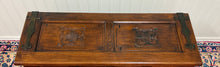 Load image into Gallery viewer, Antique French Neo Gothic Trunk Chest Blanket Box Storage Coffer Oak c. 1930-40s