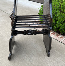 Load image into Gallery viewer, Antique French Pedestal Plant Stand Marble Top Carved Oak 48&quot; T Display Table