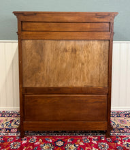 Load image into Gallery viewer, Antique French Double Door Cabinet Cupboard Carved Honey Oak Drawer early 20th