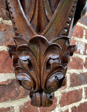 Load image into Gallery viewer, Antique French Corner Corbel Wall Shelf Hanging Wall Decor Carved Oak 19th C