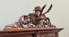Load image into Gallery viewer, Antique French Buffet Server Sideboard Barley Twist Dark Oak Drawers 4 Tier 19C
