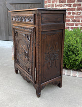 Load image into Gallery viewer, Antique French Breton Jam Cabinet Cupboard Storage Drawer Carved Oak 19th C