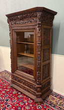 Load image into Gallery viewer, Antique French Renaissance Revival Bookcase Cabinet Side Doors Oak c. 1880s
