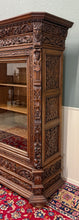 Load image into Gallery viewer, Antique French Renaissance Revival Bookcase Cabinet Side Doors Oak c. 1880s