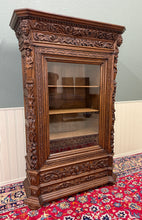 Load image into Gallery viewer, Antique French Renaissance Revival Bookcase Cabinet Side Doors Oak c. 1880s